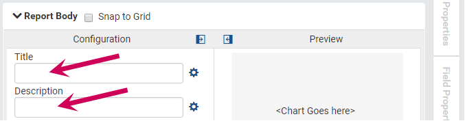 The Configuration area with the Title and Description The Configuration area with the Title and Description